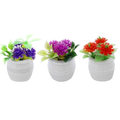 Set da 3 vasi con fiori per pastori da 7 a 20 cm