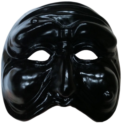 Maschera di Pulcinella nera 25 cm