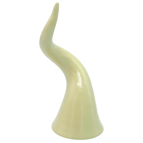 Corno in ceramica da tavolo beige 15 o 20 cm