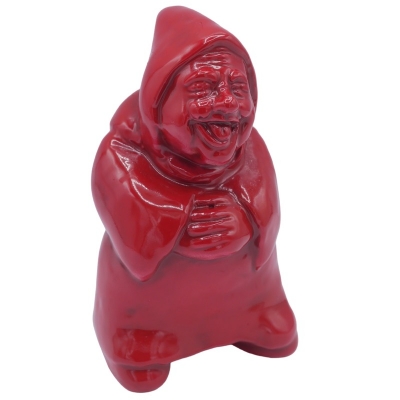 Statuina O' Munaciello colore rosso stilizzato 10 cm