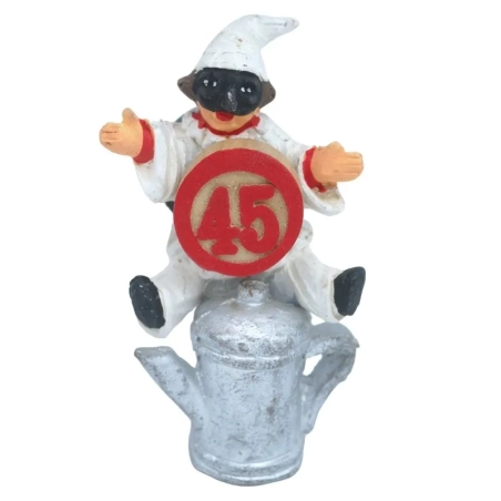 Pulcinella Tombola con Moka terracotta con magnete
