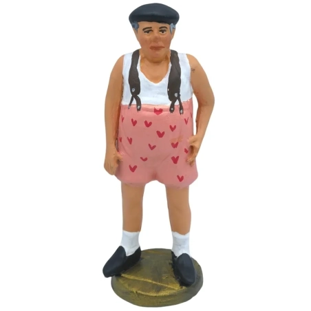 Statuetta Paolo Villaggio Fantozzi in terracotta 17 cm