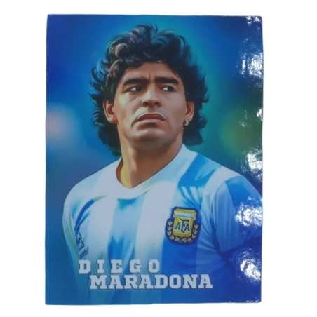 Calamita stampa di Maradona Argentina in legno 6 cm
