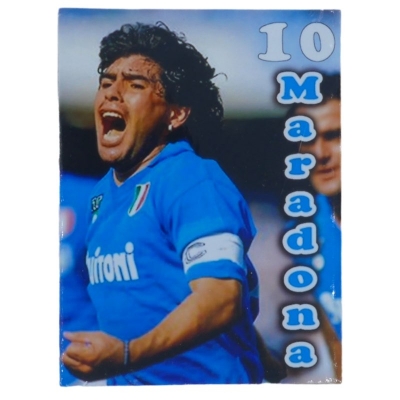 Calamita stampa di Maradona Argentina in legno 6 cm
