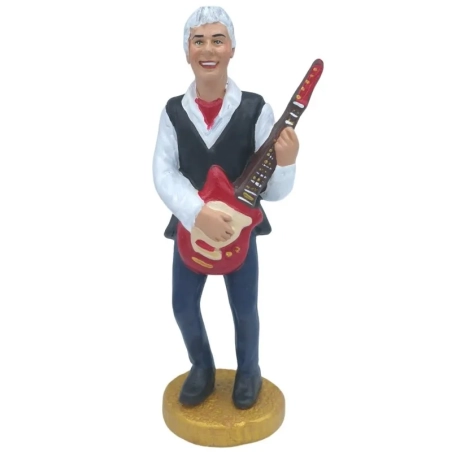 Statuetta Claudio Baglioni in terracotta 17 cm