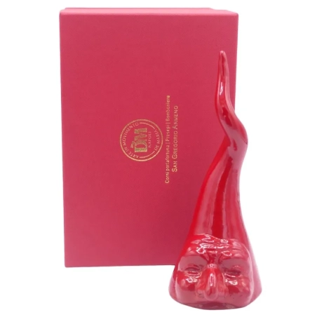 Pulcicorno rosso in ceramica da tavolo 20 cm