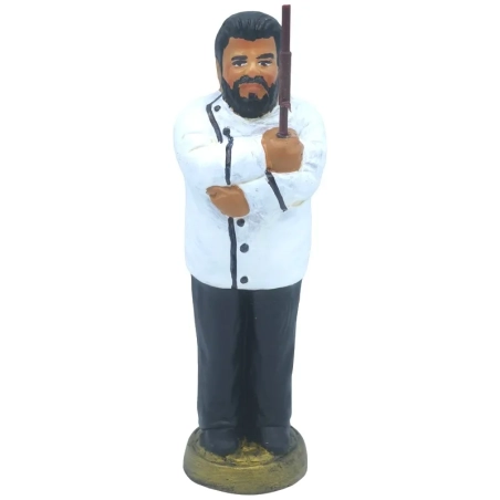 Statuetta Antonino Cannavacciuolo in terracotta 17 cm