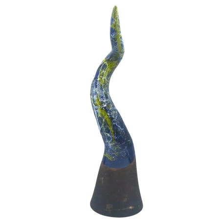 Corno in ceramica multicolore da tavolo 40 a 50 cm