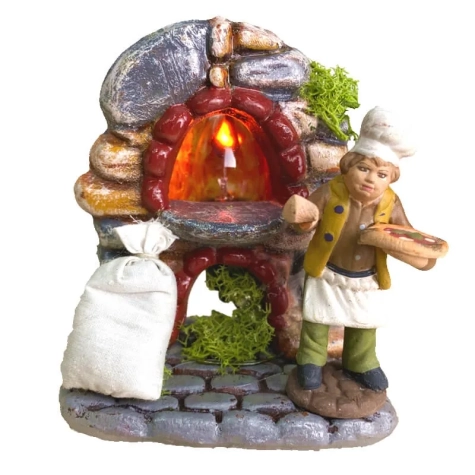 Forno in terracotta con pastore da 7 cm