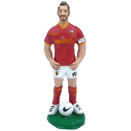 Statuetta Francesco Totti in terracotta 17 cm