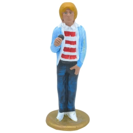 Statuetta Nino D'angelo in terracotta 17 cm