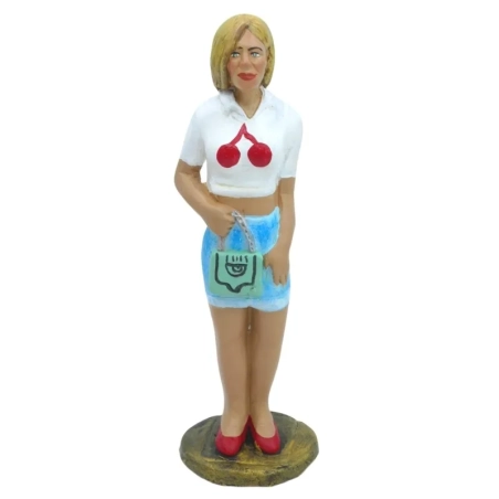 Statuetta Chiara Ferragni in terracotta 15 cm