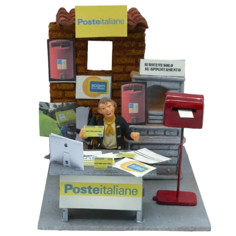 Poste italiane uomo in movimento 10 cm
