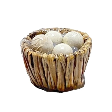 Cesta con uova per pastori da 10 a 12 cm