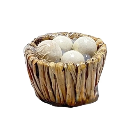 Cesta con uova per pastori da 10 a 12 cm
