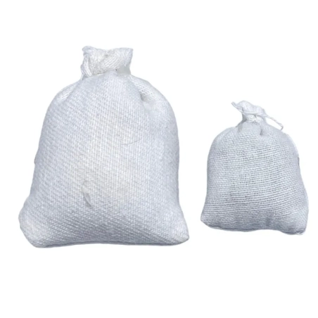 Sacco con farina e grano per pastori da 7 a 10 cm