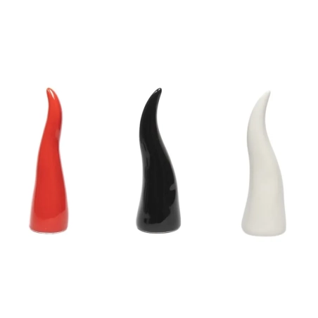 Corno in ceramica da tavolo 8 cm