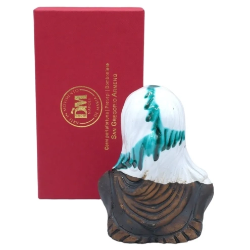 Bella Mbriana busto stilizzato rosso in ceramica 15 cm