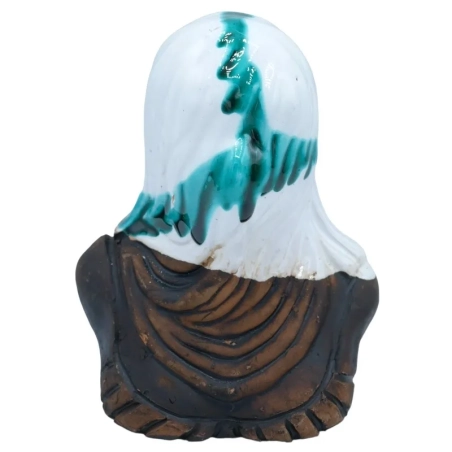 Bella Mbriana busto stilizzato rosso in ceramica 15 cm