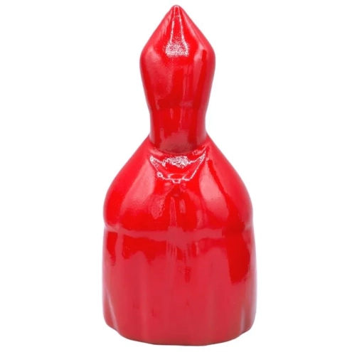 Busto San Gennaro rosso in ceramica 10 cm