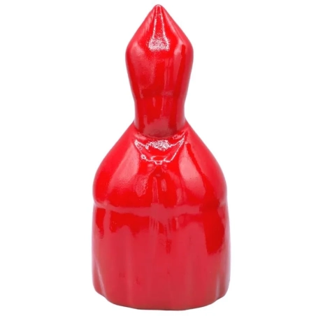Busto San Gennaro rosso in ceramica 10 cm