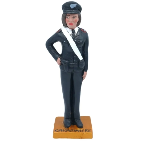 Statuetta Carabiniere in terracotta 15-17 cm