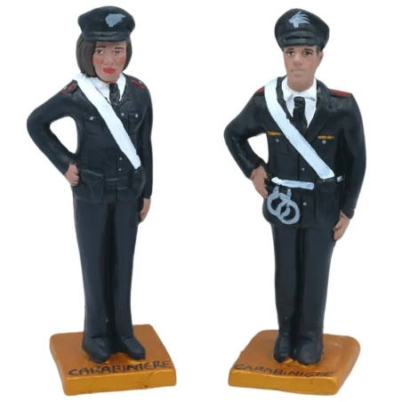Statuetta Carabiniere in terracotta 15-17 cm
