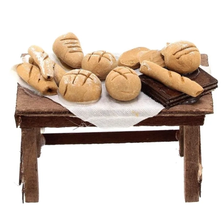 Banco con pane fresco per pastori da 7 a 10 cm