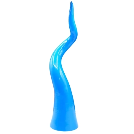 Corno azzurro in ceramica da tavolo 40 cm
