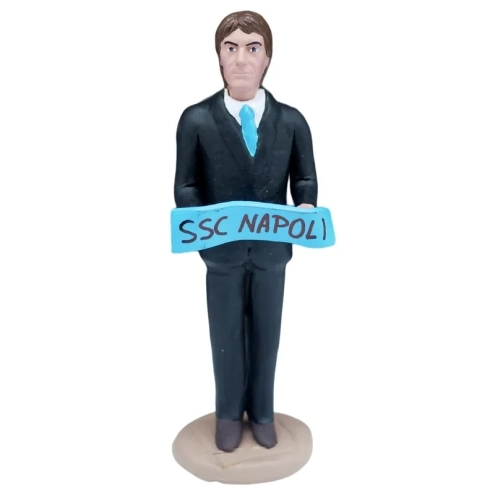 Statuetta Conte allenatore Napoli con sciarpa 17 cm