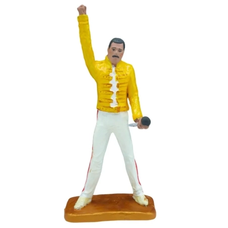 Statuetta Freddie Mercury Queen in terracotta 20 cm