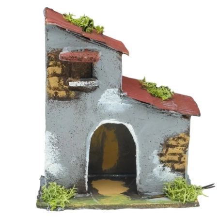 Casa del boscaiolo in sughero 10 cm