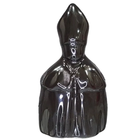 Busto di San Gennaro nero in ceramica 12 cm