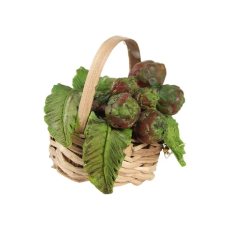 Cestino con carciofi cera per pastori da 25 a 35 cm