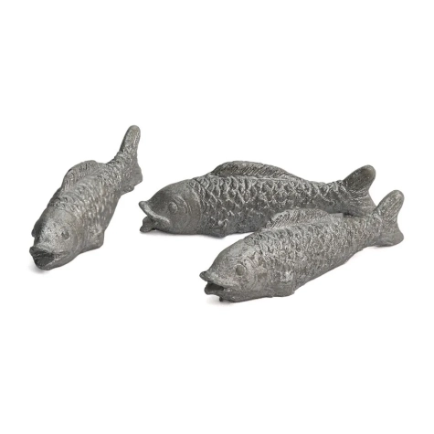 Set da 3 pesci in resina per pastori da 7 a 10 cm