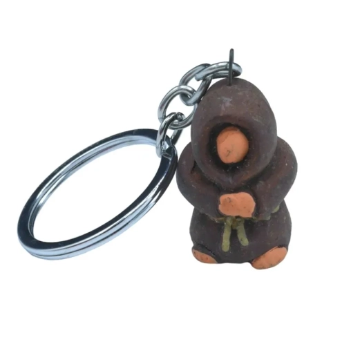 Portachiavi O' Munaciello in terracotta 4 cm