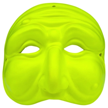 maschera-pulcinella-giallo-fluo