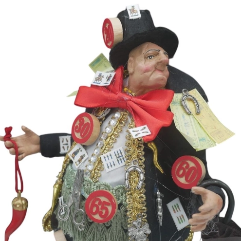 Statuina del Gobbo scartellato scio scio 25 cm | Statuina presepe