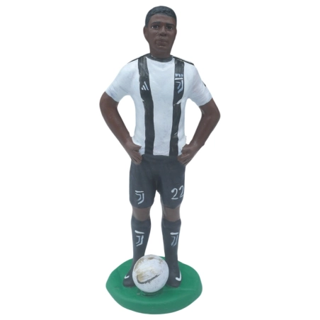 Statuetta Weah Juventus in terracotta 17 cm
