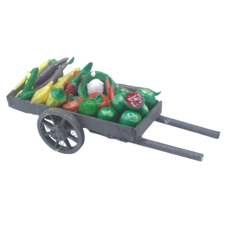Carretto con frutta per pastori da 10 cm