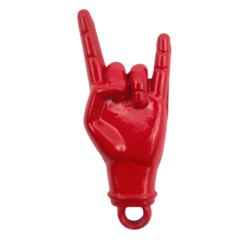 Gioiello Corna rossa Ciondolo in metallo 2.5 cm