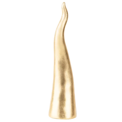 Corno oro in ceramica da tavolo 25 cm