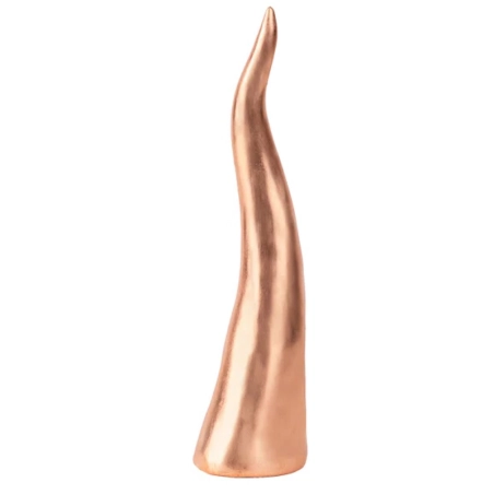 Corno bronzo in ceramica da tavolo 25 cm