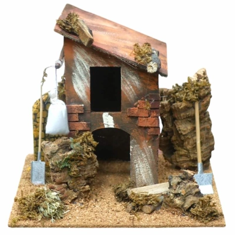 Casa in sughero con stalla 22 cm