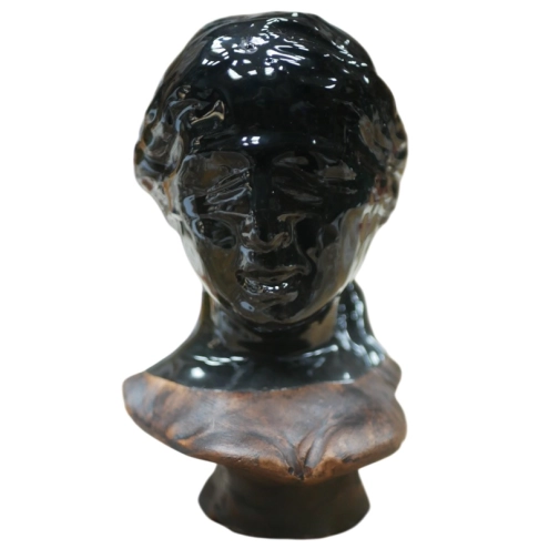 Dea Bendata nera in ceramica 16 cm