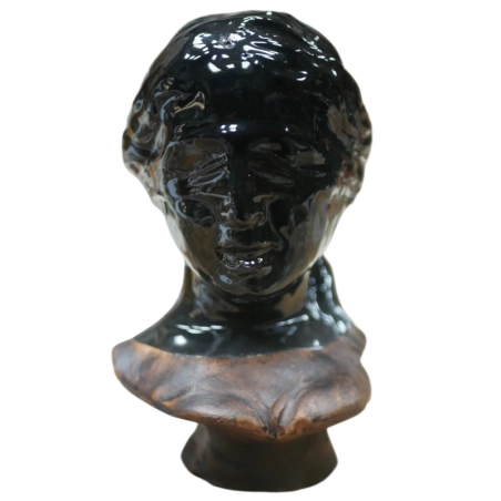 Dea Bendata nera in ceramica 16 cm
