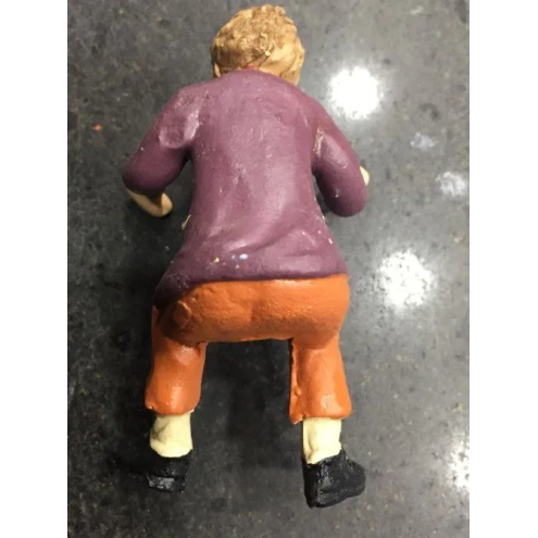 Uomo da sedere su sedia pastore terracotta 10 cm | Pastore per presepe | Vendita online