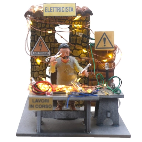 Elettricista in movimento 10 cm