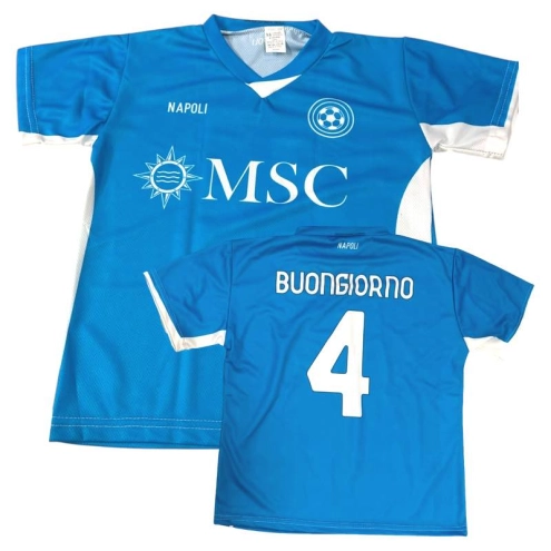 Nuova Maglia Buongiorno Napoli 2024-2025 TAGLIA BAMBINO E ADULTO