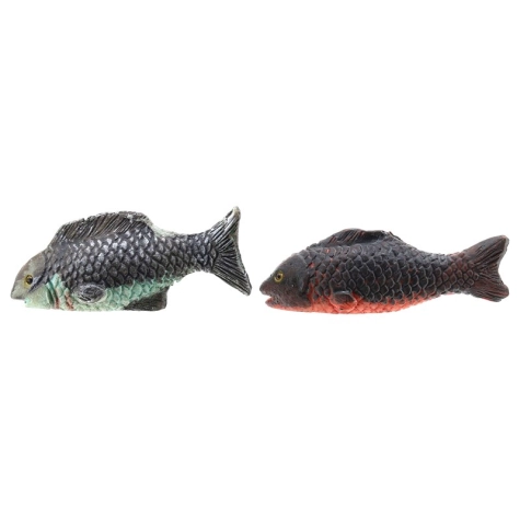 Set da 2 pesci in terracotta per pastori da 7 a 12 cm